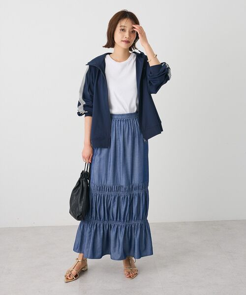 CRAFT STANDARD BOUTIQUE（クラフトスタンダードブティック）の「前後2Wayタンクトップ（タンクトップ・レディース・オフホワイト/杢グレー/ブラック/パープル・FREE）」の14枚目の写真