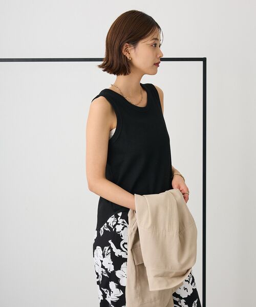 CRAFT STANDARD BOUTIQUE（クラフトスタンダードブティック）の「前後2Wayタンクトップ（タンクトップ・レディース・オフホワイト/杢グレー/ブラック/パープル・FREE）」の19枚目の写真