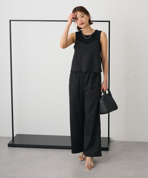 CRAFT STANDARD BOUTIQUE（クラフトスタンダードブティック）の「前後2Wayタンクトップ（タンクトップ・レディース・オフホワイト/杢グレー/ブラック/パープル・FREE）」の20枚目の写真