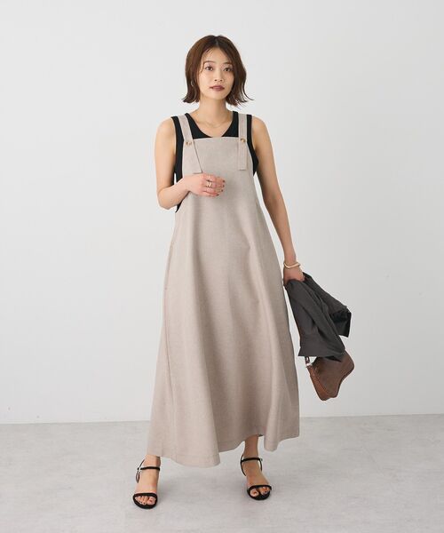 CRAFT STANDARD BOUTIQUE（クラフトスタンダードブティック）の「前後2Wayタンクトップ（タンクトップ・レディース・オフホワイト/杢グレー/ブラック/パープル・FREE）」の22枚目の写真