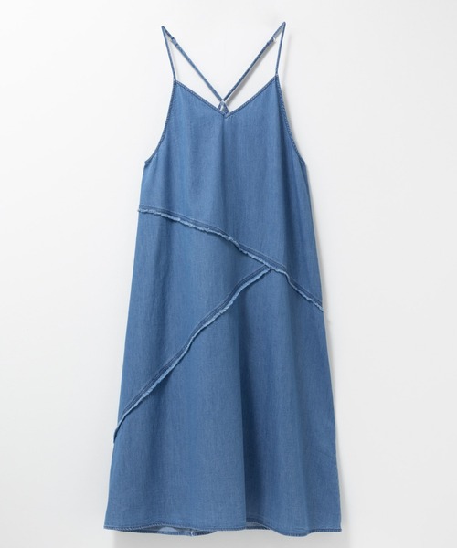 NAVY（ネイビー）の「nAvy 毎日はきたくなるデニム「マイデニ」 イージーキャミワンピース（ワンピース・レディース・ブルー系その他/ケミカルウォッシュ・S/M/L）」の10枚目の写真