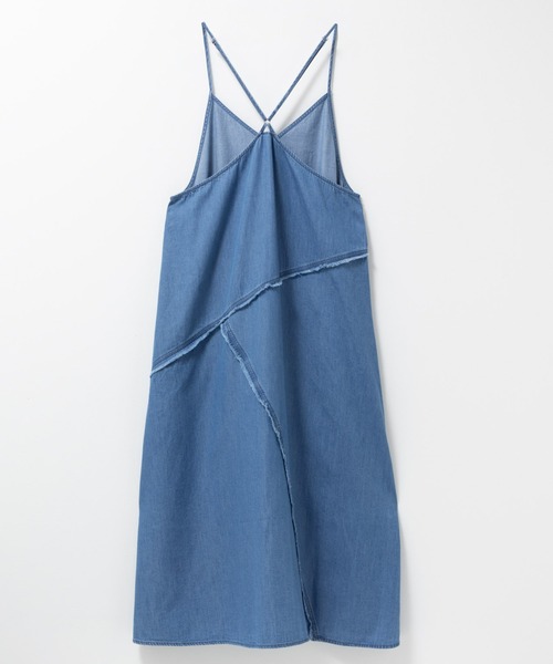 NAVY（ネイビー）の「nAvy 毎日はきたくなるデニム「マイデニ」 イージーキャミワンピース（ワンピース・レディース・ブルー系その他/ケミカルウォッシュ・S/M/L）」の11枚目の写真