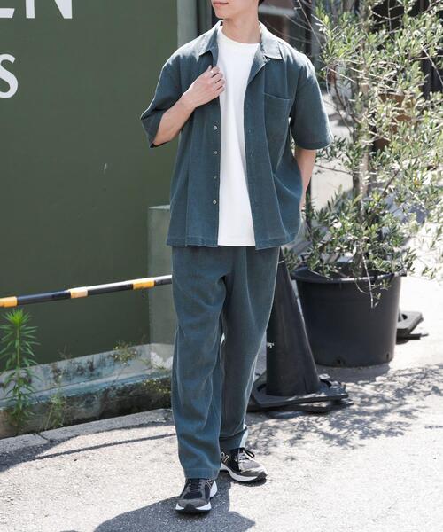 FORK&SPOON(フォークアンドスプーン)の「FORK&SPOON ピグメントプリントパンツ(その他パンツ・メンズ・グリーン/グレー・4/5)」の16枚目の写真