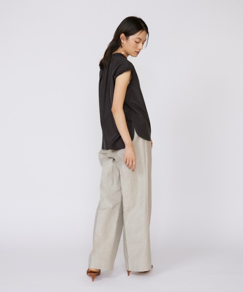 INED（イネド）の「ラメワンタックワイドパンツ【セットアップ対応】（その他パンツ・レディース・ベージュ・7号/9号/11号）」の7枚目の写真