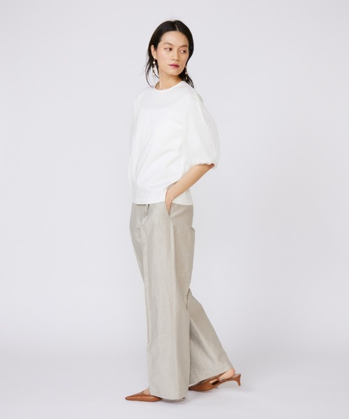 INED（イネド）の「ラメワンタックワイドパンツ【セットアップ対応】（その他パンツ・レディース・ベージュ・7号/9号/11号）」の10枚目の写真