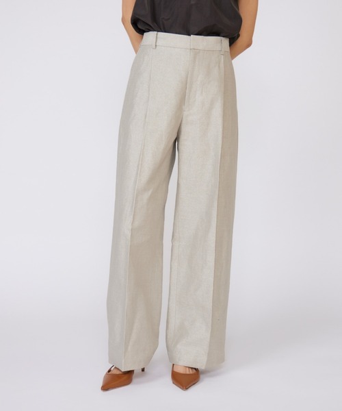 INED（イネド）の「ラメワンタックワイドパンツ【セットアップ対応】（その他パンツ・レディース・ベージュ・7号/9号/11号）」の11枚目の写真