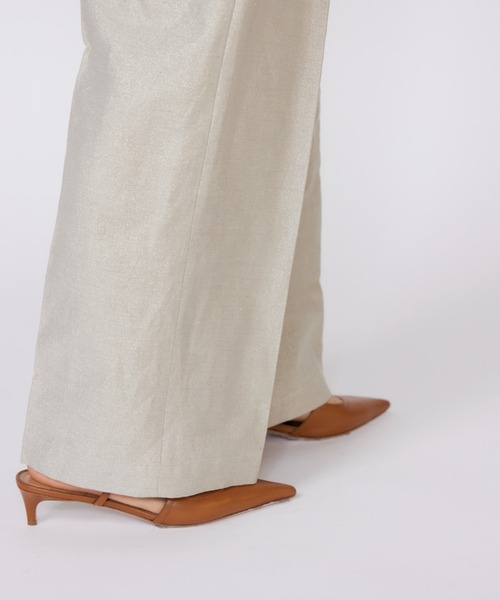 INED（イネド）の「ラメワンタックワイドパンツ【セットアップ対応】（その他パンツ・レディース・ベージュ・7号/9号/11号）」の16枚目の写真