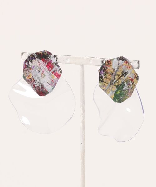 tone(トーン)の「【KitanoAya】カケラ+まるclear(MA)(ピアス(両耳用)・レディース・A/C/D/E/B・FREE)」の2枚目の写真