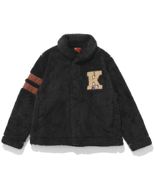 KRIFF MAYER(クリフメイヤー)の「シャギーボアレタードJK(その他アウター・メンズ・ブラック/ナチュラル/グレー/グリーン/カラフル・MEDIUM/LARGE/X-LARGE)」の1枚目の写真