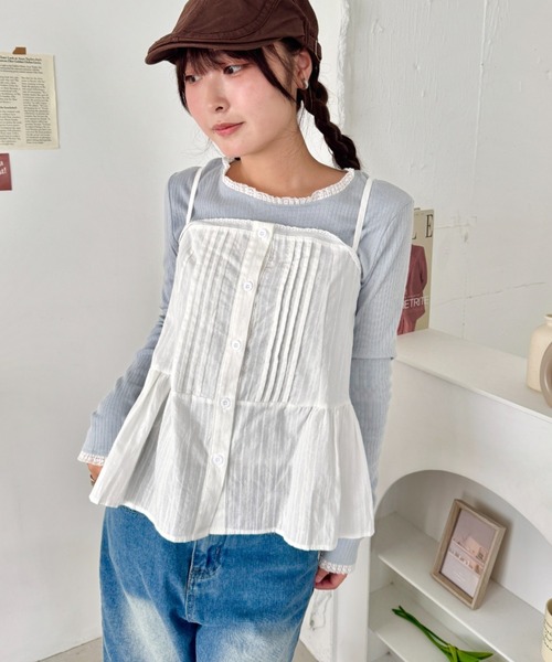 paloma wool ダークデニム ハルターキャミソール paloma wool ダークデニム ハルターキャミソール