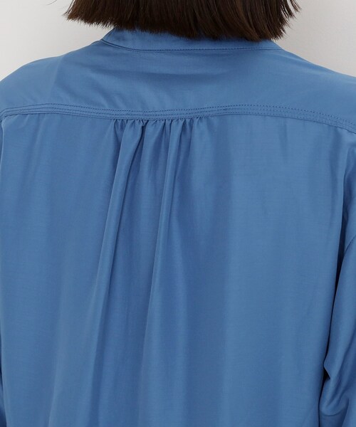 THE SHOP TK （ザ ショップ ティーケー ）の「フリルチュニックブラウス【洗濯機OK】（シャツ/ブラウス・レディース・ブルー/アイボリー/スミクロ・13/12）」の20枚目の写真