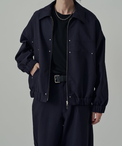 Lui's（ルイス）の「シャンブレーサテンブルゾン (セットアップ
