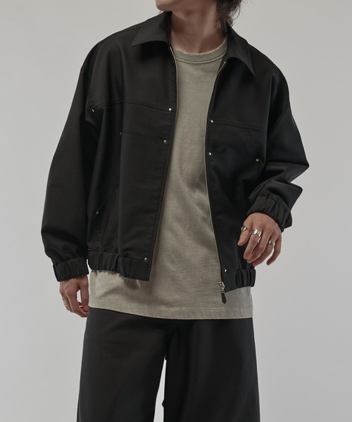 Lui's(ルイス)の「アクティブワークZIPブルゾン(ブルゾン・メンズ・ブラック/ネイビー・M/S)」の3枚目の写真