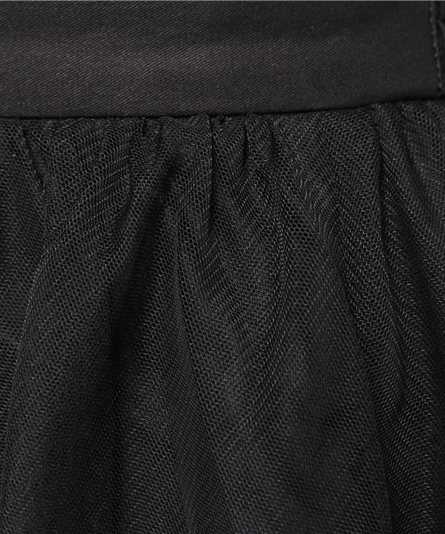 LOWRYS FARM(ローリーズファーム)の「チュールギャザーミディスカート 705395(スカート・レディース・オフホワイト/ブラック/グレー・FREE)」の11枚目の写真