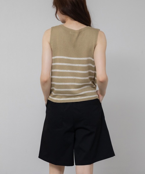 HEILIS(ヘイリス)の「【新色追加】ツイルハーフパンツ/ボトムス センタープレス ショートパンツ ショーツ ウエストゴム アイボリー ブラック 韓国 カジュアル ノームコア トラッド 夏服 春服 秋服 冬服(その他パンツ・レディース・ブラック/アイボリー/ベージュ・FREE)」の7枚目の写真