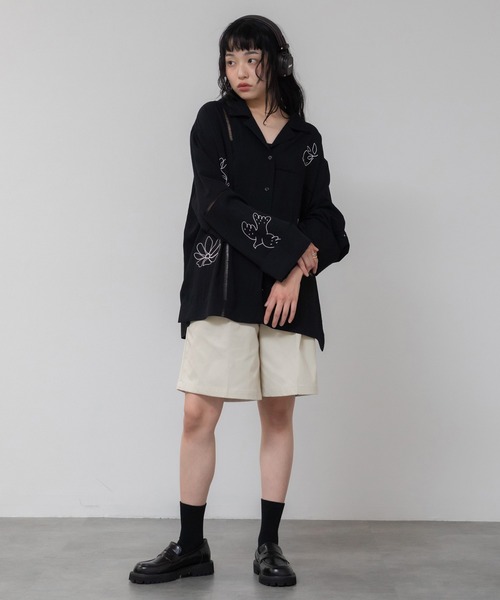 セール】ツイルハーフパンツ/ボトムス センタープレス ショートパンツ