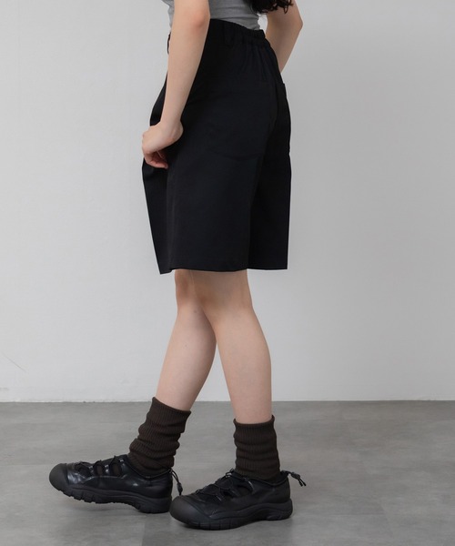 セール】ツイルハーフパンツ/ボトムス センタープレス ショート
