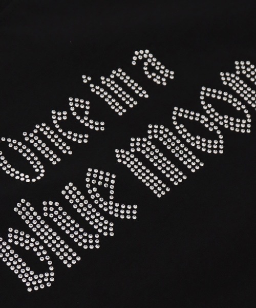 ANAP GiRL(アナップガール)の「ANAPR+S ハート バックル付 ラインストーン ミニ トップス Tシャツ(Tシャツ/カットソー・キッズ・ライトピンク/ブラック/ホワイト・M/S/XS)」の17枚目の写真