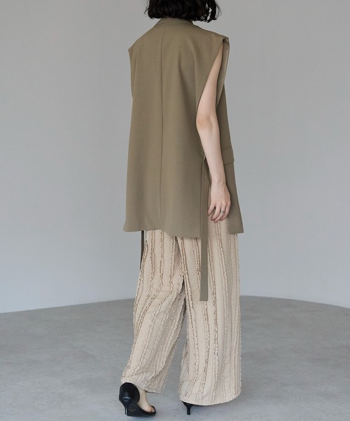 each（イーチ）の「ニットレースワイドパンツ（その他パンツ・レディース・ブラック/ベージュ・FREE）」の8枚目の写真