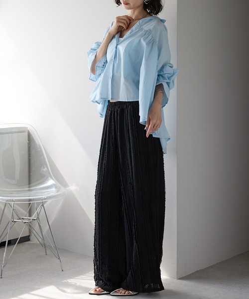 each（イーチ）の「ニットレースワイドパンツ（その他パンツ・レディース・ブラック/ベージュ・FREE）」の15枚目の写真