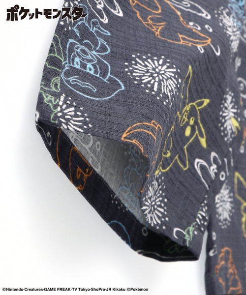 BRANSHES(ブランシェス)の「【Pokemon/ポケモン】総柄甚平(浴衣・キッズ・ネイビー/ライトグレー・100/110/120/130)」の13枚目の写真