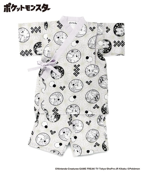 BRANSHES(ブランシェス)の「【Pokemon/ポケモン】総柄甚平(浴衣・キッズ・ネイビー/ライトグレー・100/110/120/130)」の16枚目の写真