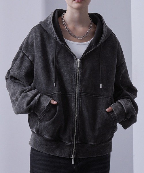 ヘビーウェイトヴィンテージ ショートフルジップパーカー（パーカー