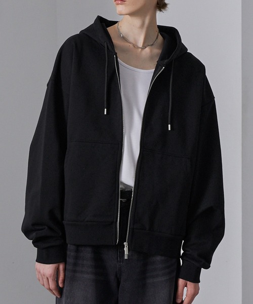 Loose/ルース（ルース）の「ヘビーウェイトヴィンテージ ショートフルジップパーカー（パーカー・メンズ・グレー/レッド/ダークブルー/ダークグレー/ブラック系/ブルー系/杢グレー/ブラック・L/M/S/XS）」の21枚目の写真