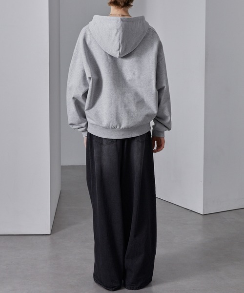 Loose/ルース（ルース）の「ヘビーウェイトヴィンテージ ショートフルジップパーカー（パーカー・メンズ・グレー/レッド/ダークブルー/ダークグレー/ブラック系/ブルー系/杢グレー/ブラック・L/M/S/XS）」の12枚目の写真