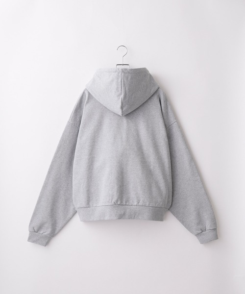 Loose/ルース（ルース）の「ヘビーウェイトヴィンテージ ショートフルジップパーカー（パーカー・メンズ・グレー/レッド/ダークブルー/ダークグレー/ブラック系/ブルー系/杢グレー/ブラック・L/M/S/XS）」の17枚目の写真