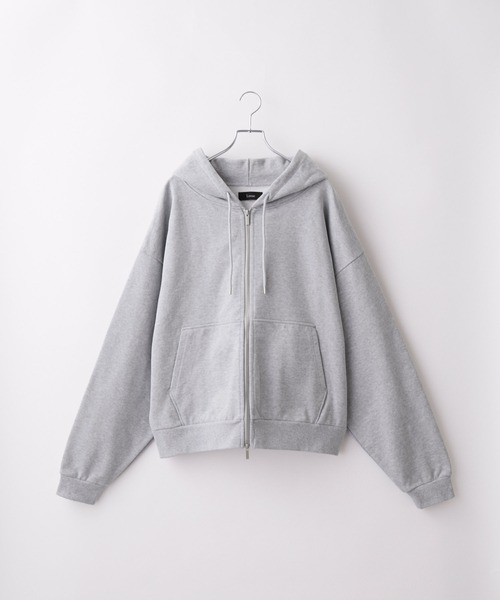 Loose/ルース（ルース）の「ヘビーウェイトヴィンテージ ショートフルジップパーカー（パーカー・メンズ・グレー/レッド/ダークブルー/ダークグレー/ブラック系/ブルー系/杢グレー/ブラック・L/M/S/XS）」の18枚目の写真