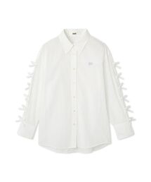 FURFUR シアージャガードリブプルオーバー リブニット パフスリーブ 白 FURFUR（ファーファー）の「FUR FUR シアージャガードリブプル
