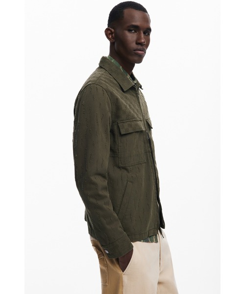 Desigual（デシグアル）の「ダブルジッパージャケット（ブルゾン・メンズ・グリーン・S/L/XL）」の7枚目の写真