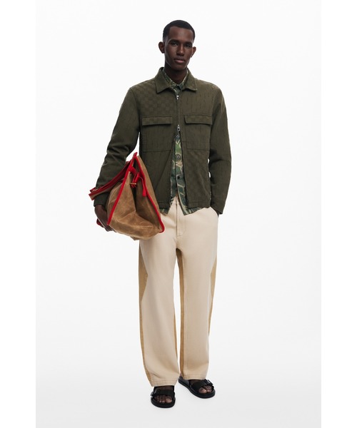 Desigual（デシグアル）の「ダブルジッパージャケット（ブルゾン・メンズ・グリーン・S/L/XL）」の6枚目の写真