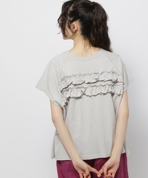 niko and... | フリル加工フレンチTシャツ(Tシャツ/カットソー)