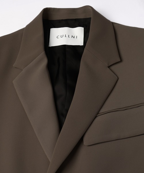 CULLNI（クルニ）の「Double Cloth Twill Zip Pocket Tailored Jacket（テーラードジャケット・メンズ・グレイッシュベージュ/ブラック/ブラウン/ブルーグリーン・1/2/0）」の7枚目の写真