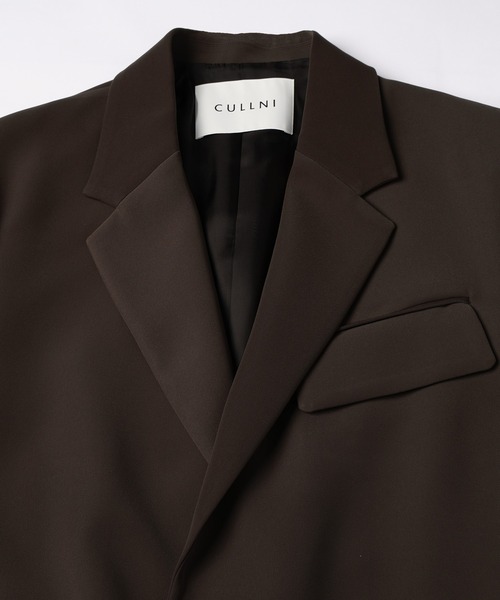 CULLNI（クルニ）の「Double Cloth Twill Zip Pocket Tailored Jacket（テーラードジャケット・メンズ・グレイッシュベージュ/ブラック/ブラウン/ブルーグリーン・1/2/0）」の16枚目の写真
