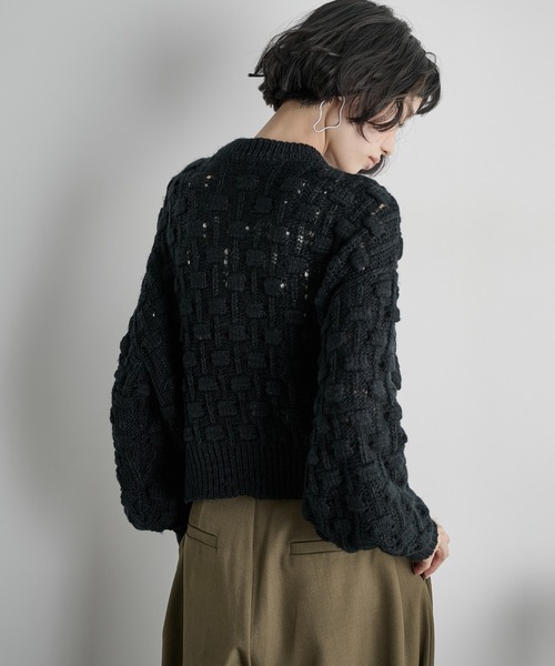 THE YOn(ザヨン)の「ジャガードニットダブルZIPカーディガン(カーディガン/ボレロ・レディース・サーモンピンク/ブラック/アイボリー・FREE)」の21枚目の写真