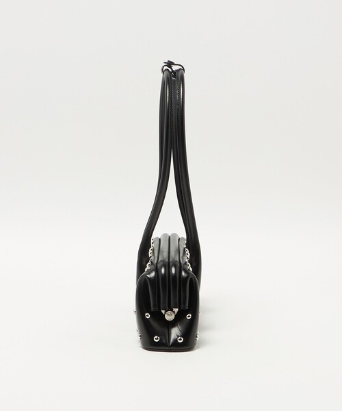 【OSOI BOAT WIDEバッグ】ブラック ショルダーバッグ OSOI＞BOAT WIDE MINI STUD バッグ（ショルダーバッグ）｜OSOI