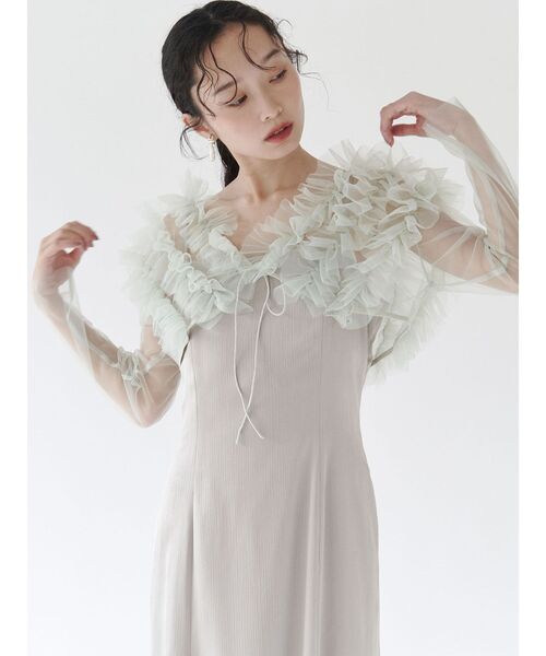 【モンチッチ】LAGUNAMOON LADYチュールボレロキャミワンピース LADYチュールボレロキャミワンピース(ドレス)|LAGUNAMOON