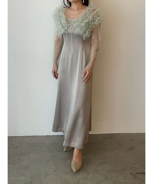 【LAGUNAMOON】チュールボレロキャミワンピース LADYチュールボレロキャミワンピース（ドレス）｜LAGUNAMOON