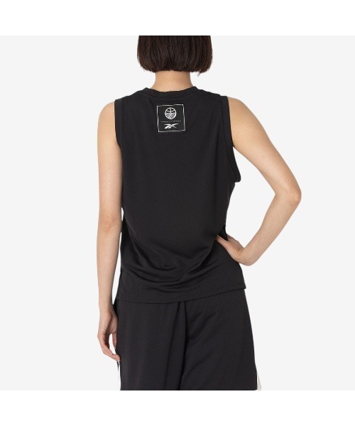 Reebok（リーボック）の「メッシュ タンクトップ / RIVER BB MESH TANK（タンクトップ・レディース・ブラック/ホワイト・X-SMALL/MEDIUM/SMALL）」の4枚目の写真