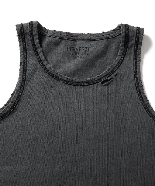 DISTRESS Regular Tank Top（Tシャツ/カットソー）｜PERVERZE