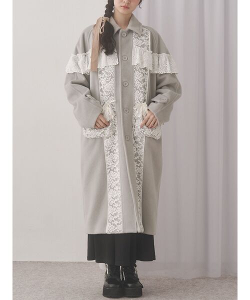 merry jenny（メリージェニー）の「レースフードロングコート