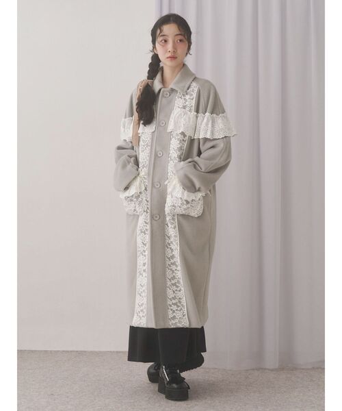 レースデコラティブコート（チェスターコート）｜merry jenny（メリー