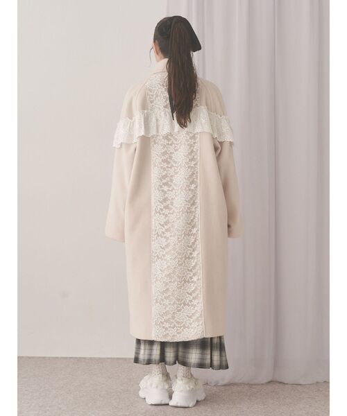 merry jenny（メリージェニー）の「レースデコラティブコート（チェスターコート・レディース・アイボリー/ピンク/グレー・FREE）」の16枚目の写真