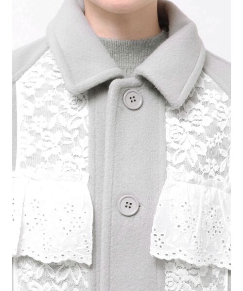 merry jenny（メリージェニー）の「レースデコラティブコート（チェスターコート・レディース・アイボリー/ピンク/グレー・FREE）」の20枚目の写真