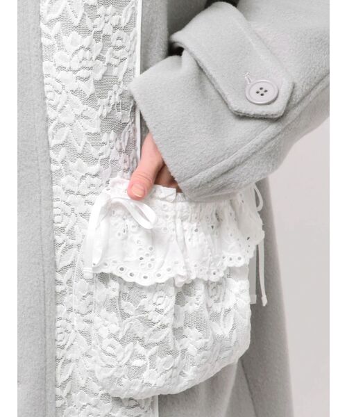 merry jenny（メリージェニー）の「レースデコラティブコート（チェスターコート・レディース・アイボリー/ピンク/グレー・FREE）」の22枚目の写真