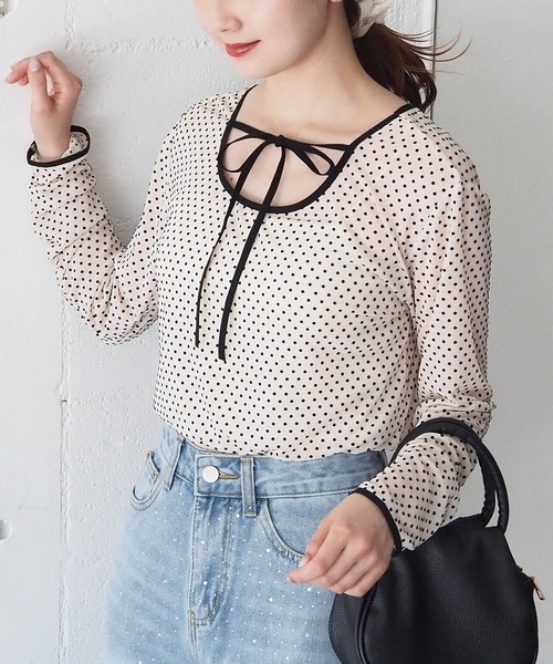 tiptop(ティップトップ)の「前後2wayアソートパイピングシアーロンT(Tシャツ/カットソー・レディース・ブラック系その他/チャコールグレー/アイボリー/ブラック/ホワイト系その他・FREE)」の20枚目の写真