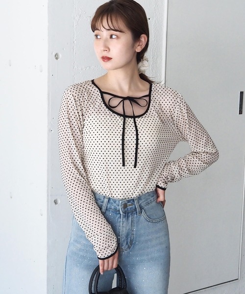 tiptop(ティップトップ)の「前後2wayアソートパイピングシアーロンT(Tシャツ/カットソー・レディース・ブラック系その他/チャコールグレー/アイボリー/ブラック/ホワイト系その他・FREE)」の21枚目の写真